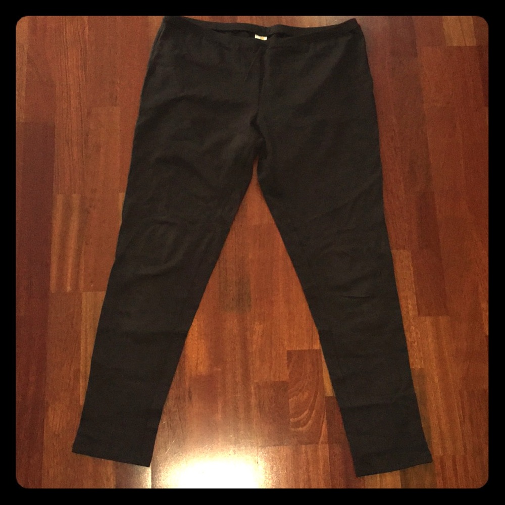 June & Daisy Brown Ankle length leggings Size L